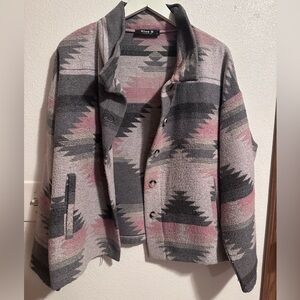 Pink tribal print jacket